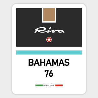 Riva Bahamas 76 Aquarama Italy Sticker